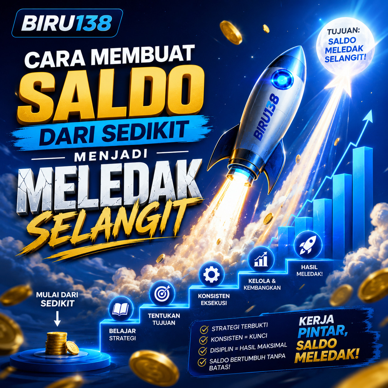 BIRU138: Cara Membuat Saldo Dari Sedikit Menjadi Meledak Selangit